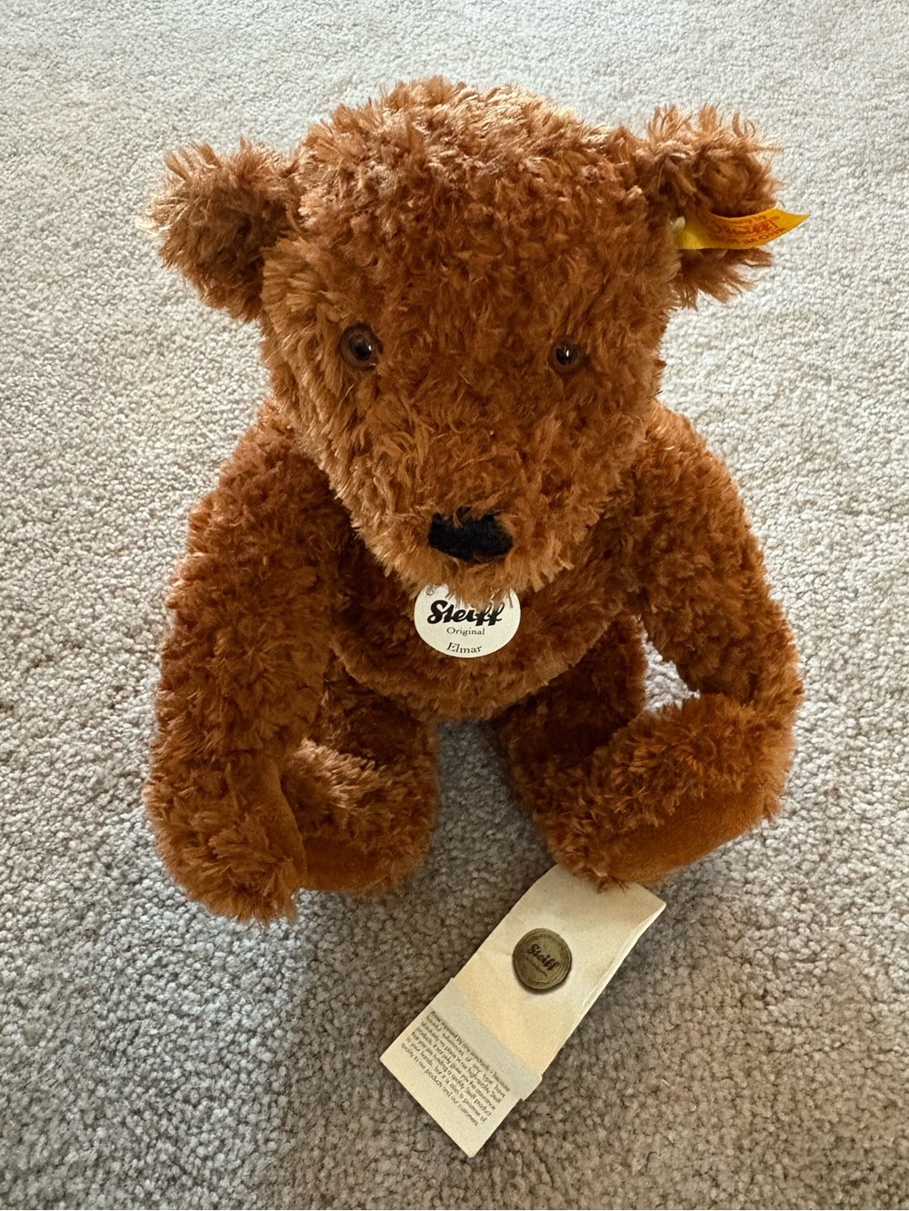 STEIFF dark brown ‘Elmer’ teddy bear (retired)